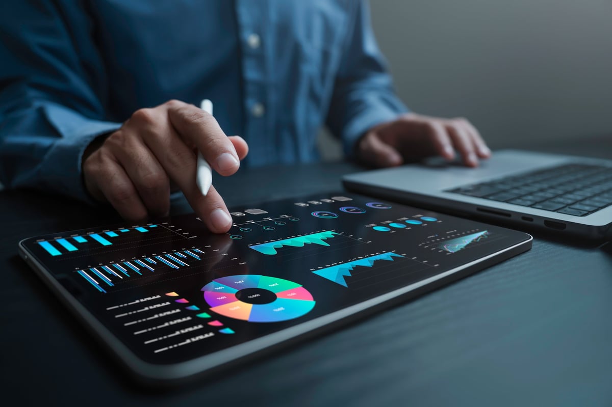 Brand awareness strategy with audience targeting dashboard