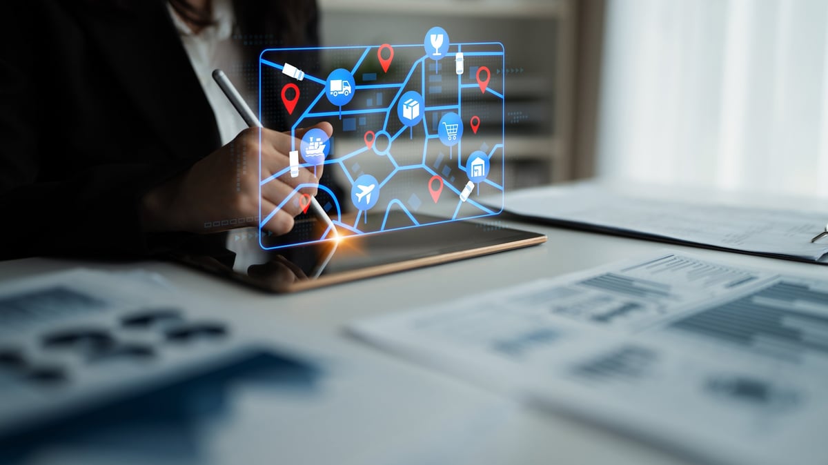 Business professional identifying new customer audiences with location data